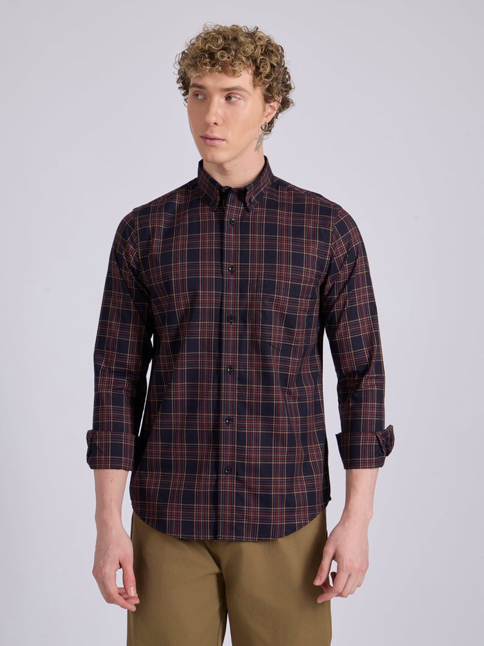 Men's Check Shirt in Red