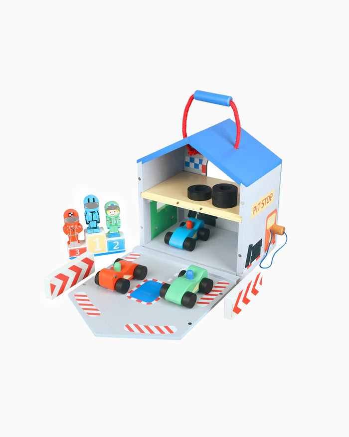Orange Tree Toy Racing Track Play Set