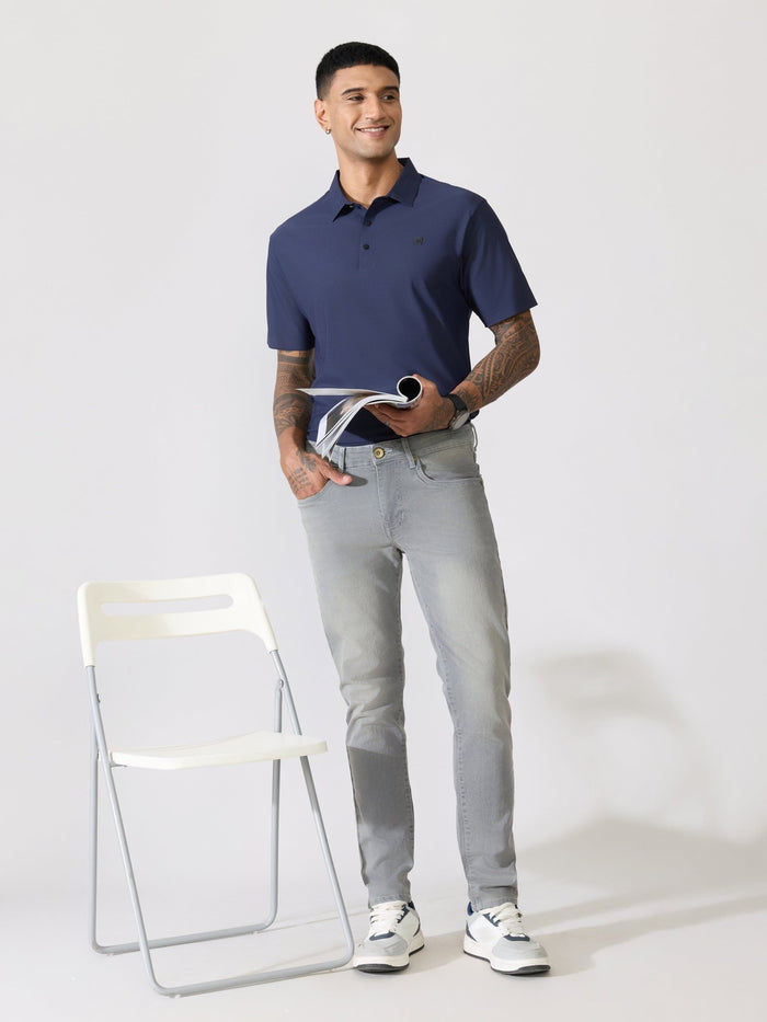 men's Grey Shade Skinny Fit Jeans