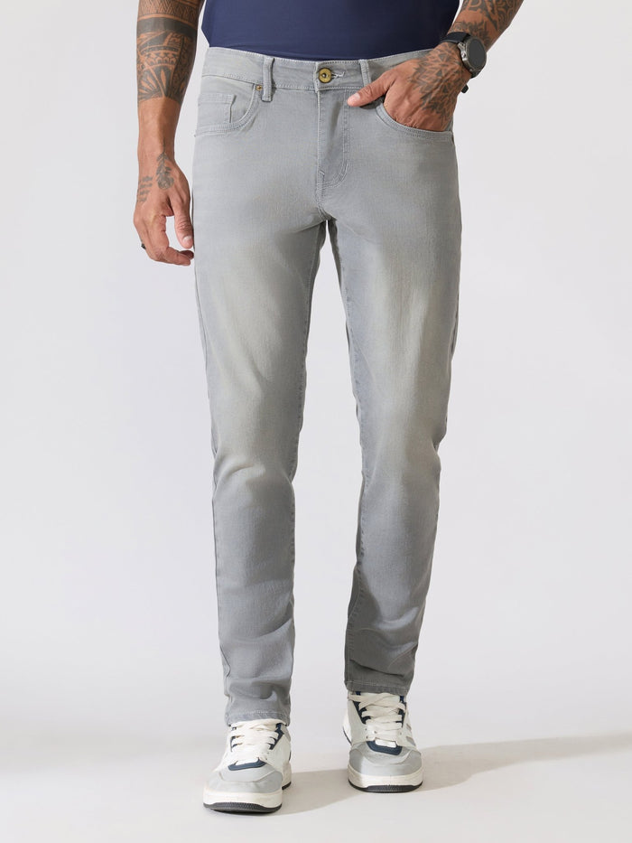 men's Grey Shade Skinny Fit Jeans