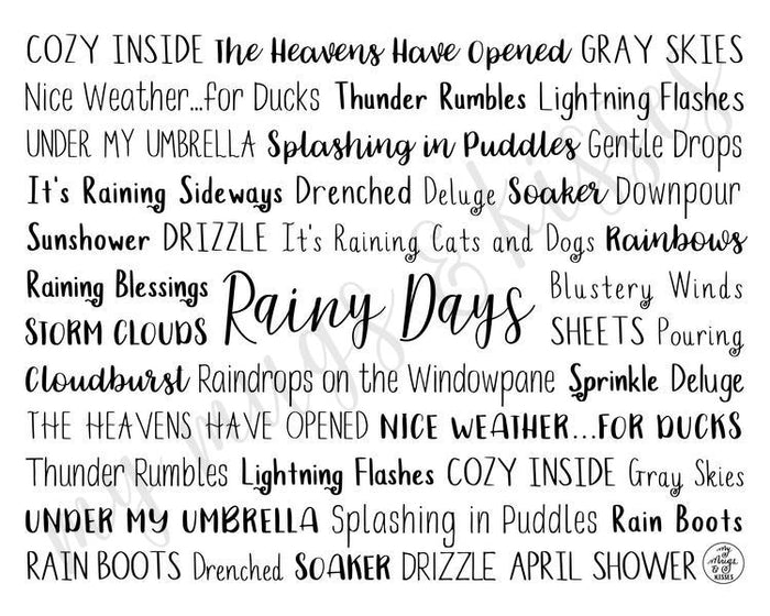 Rainy Days Digital Download