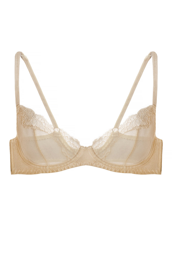 Ramonda beige gold bra