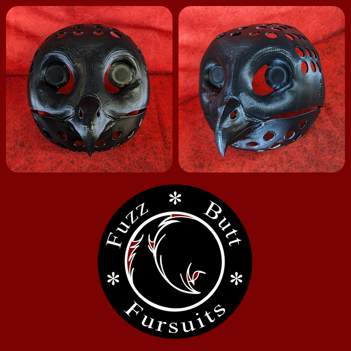Realistic Barn Owl Head Base