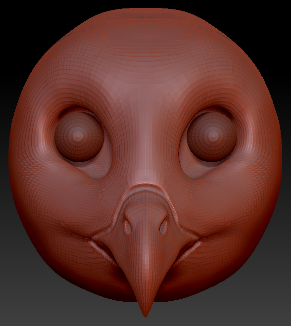 Realistic Barn Owl Head Base