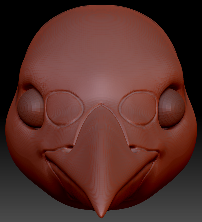 Realistic Blue Jay Head Base