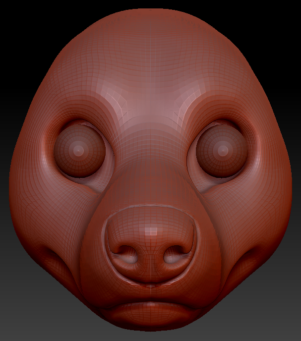 Realistic Corgi Head Base
