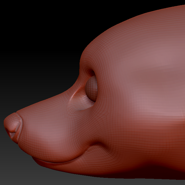 Realistic Corgi Head Base
