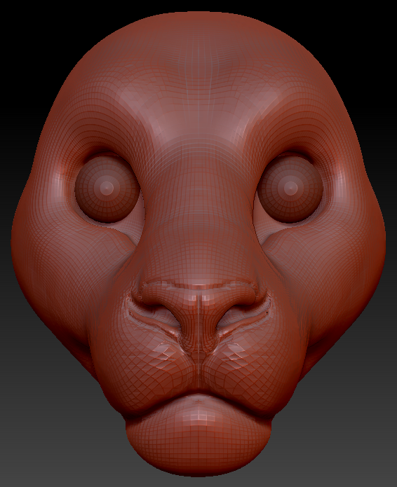 Realistic Lion Head Base