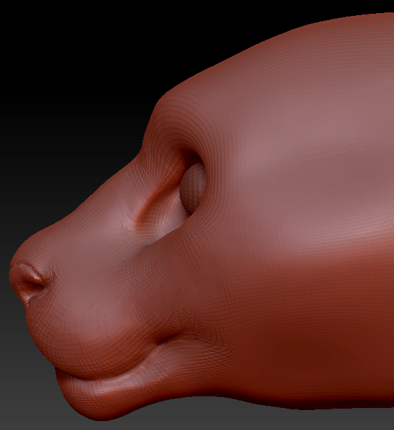 Realistic Lion Head Base