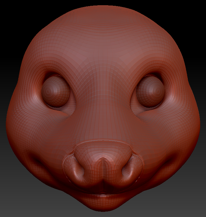 Realistic Opossum Head Base