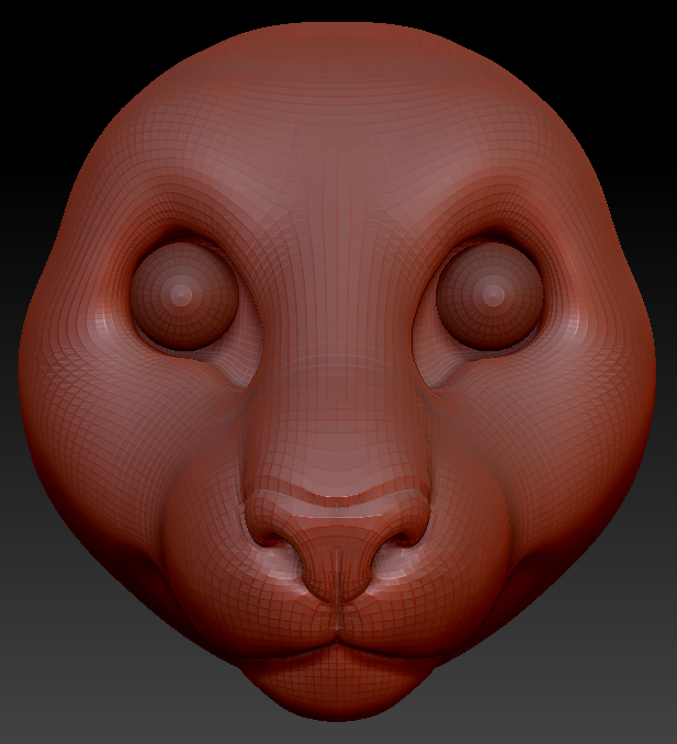 Realistic Oriental Shorthair Cat Head Base