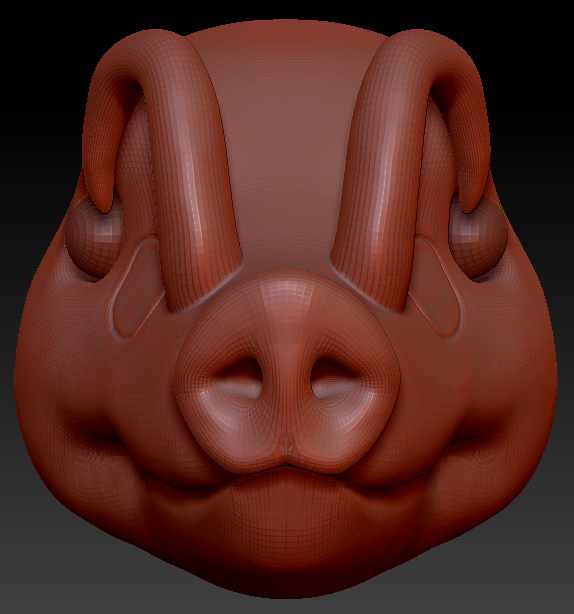 Realistic Pig Head Base Complex Variant 1