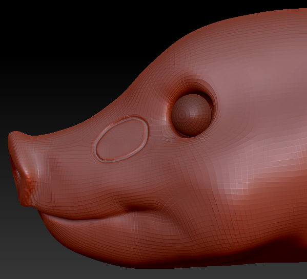 Realistic Pig Head Base