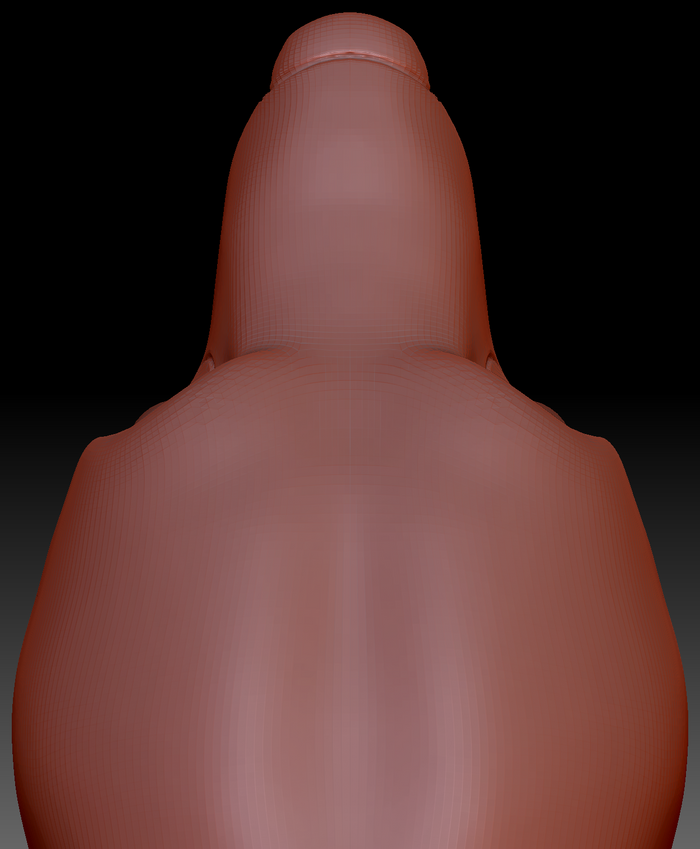 Realistic Polar Bear Head Base