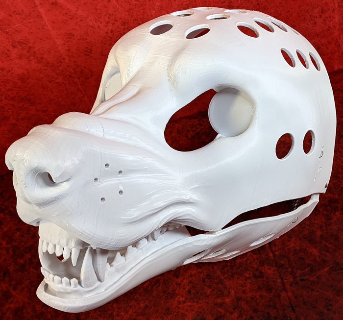 Realistic Wolf Head Base Variant 1