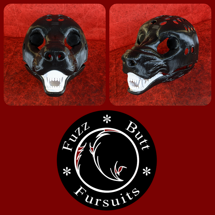 Realistic Wolf Head Base Variant 1