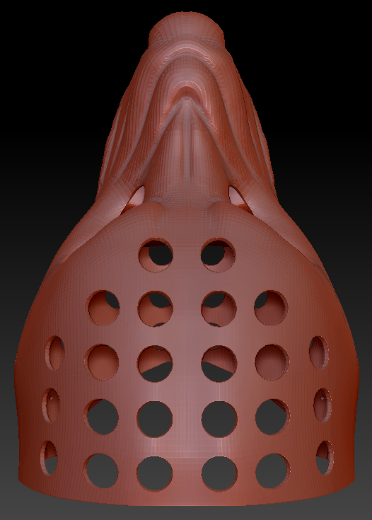 Realistic Wolf Head Base Variant 1