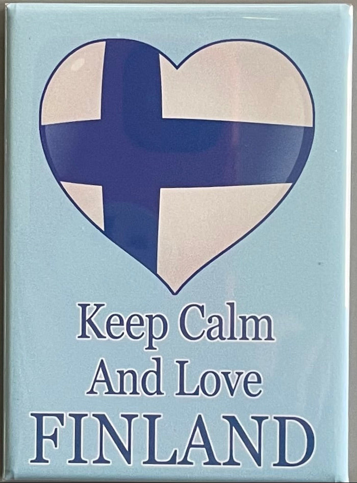 Rectangle Magnet, Keep Calm & Love Finland