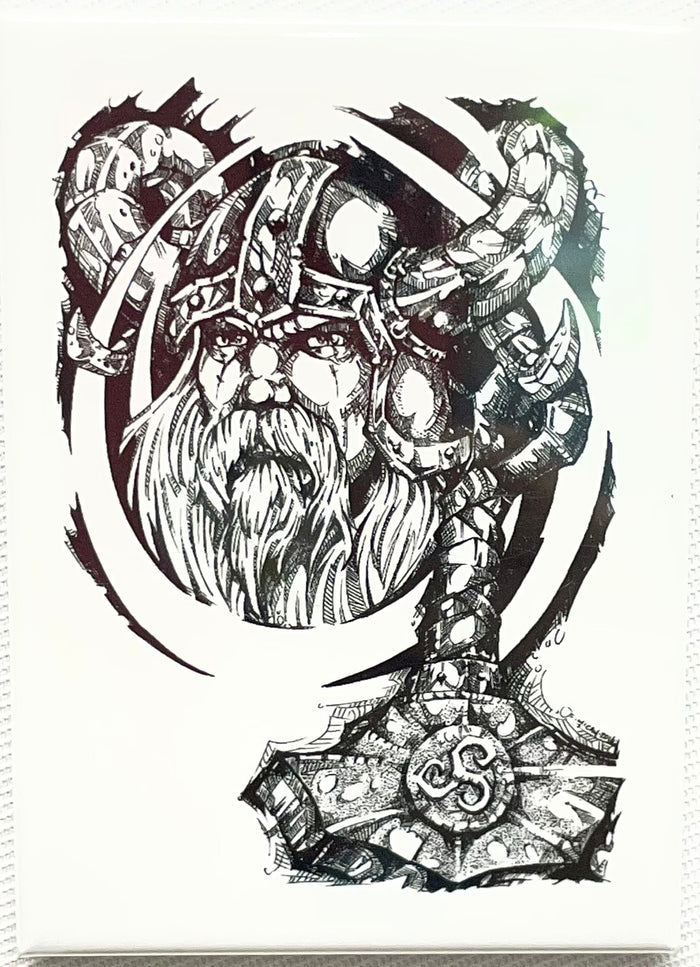 Rectangle Magnet, Micah Holland Viking with Thor's hammer