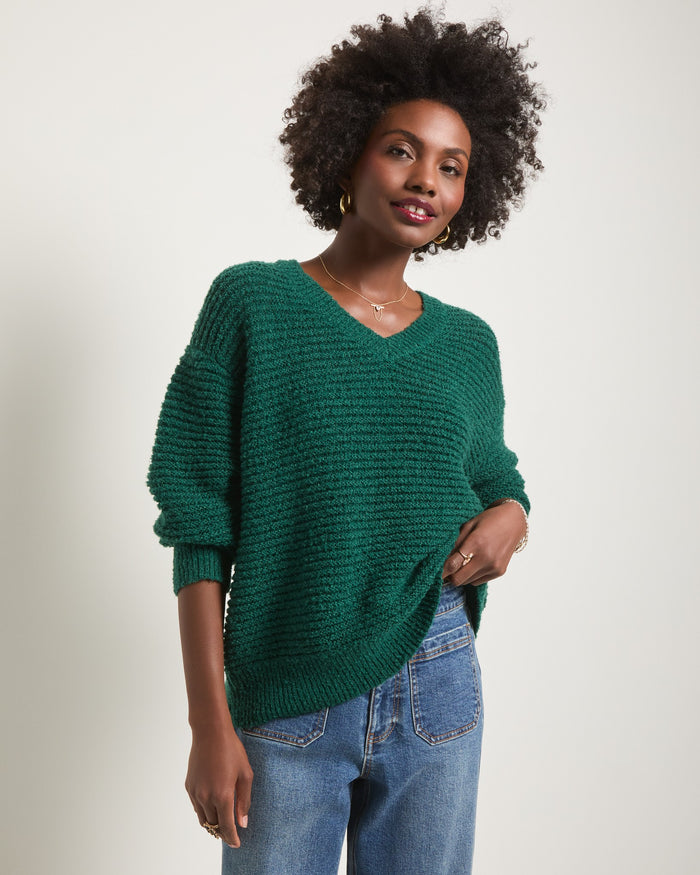 Light Pinecrest $|& SEAS Redwood Retreat Sweater - SOF Front