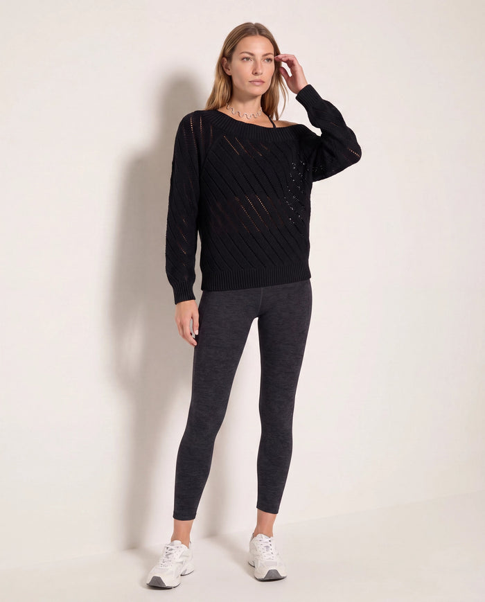 Black $|& Interval Release Off The Shoulder Sweater - UGC On Fig
