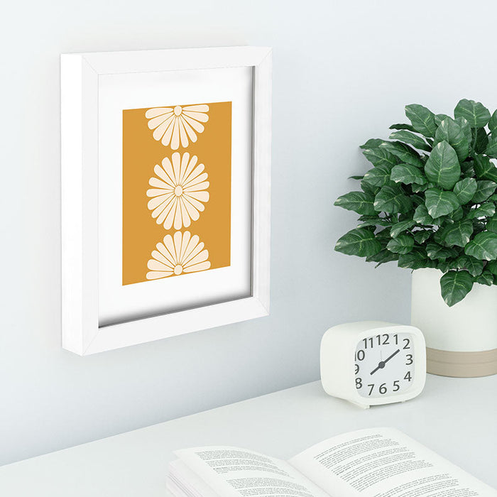 Retro Daisy XIX Recessed Framing Rectangle