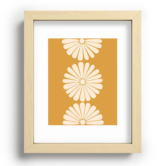 Retro Daisy XIX Recessed Framing Rectangle