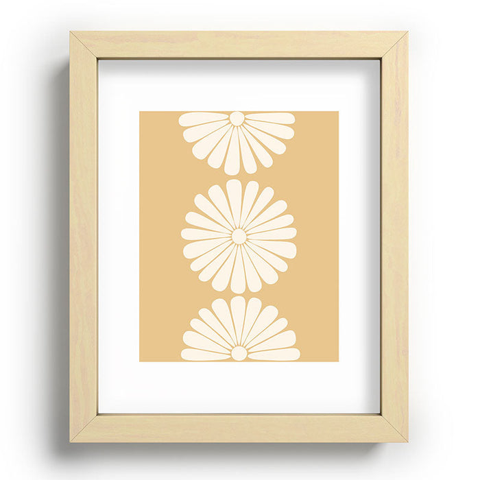 Retro Daisy XXIV Recessed Framing Rectangle
