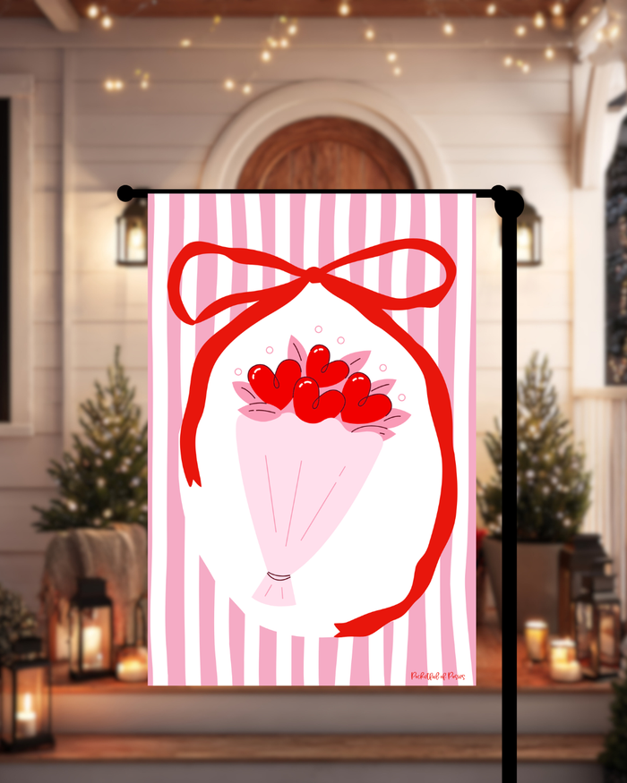 Roses Bouquet Garden Flag