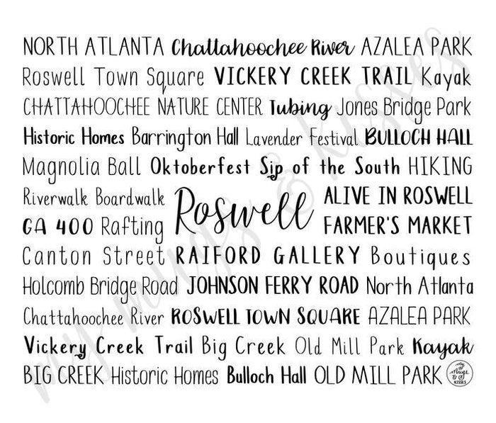 Roswell, GA Travel Mug
