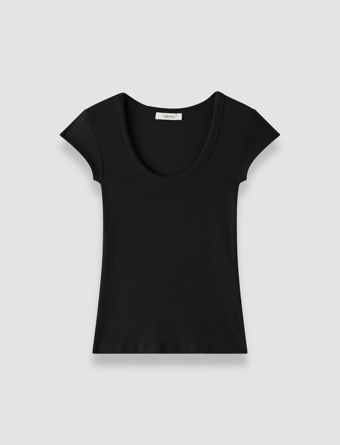 Saba Cotton Rib Top