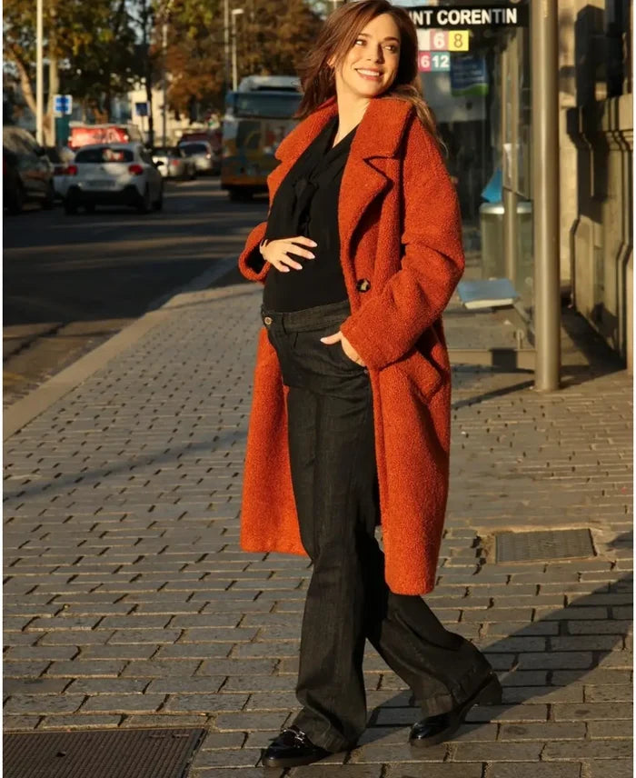 Sabrina black flare pregnancy and post partum jeans