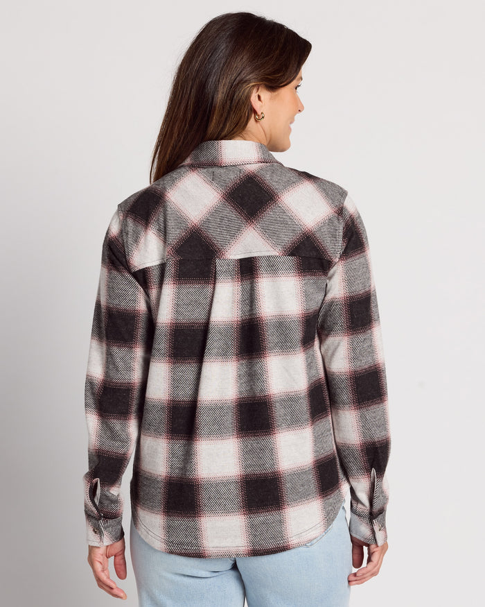 White Rose Plaid $|& Thread & Supply Saja Shirt - SOF Back