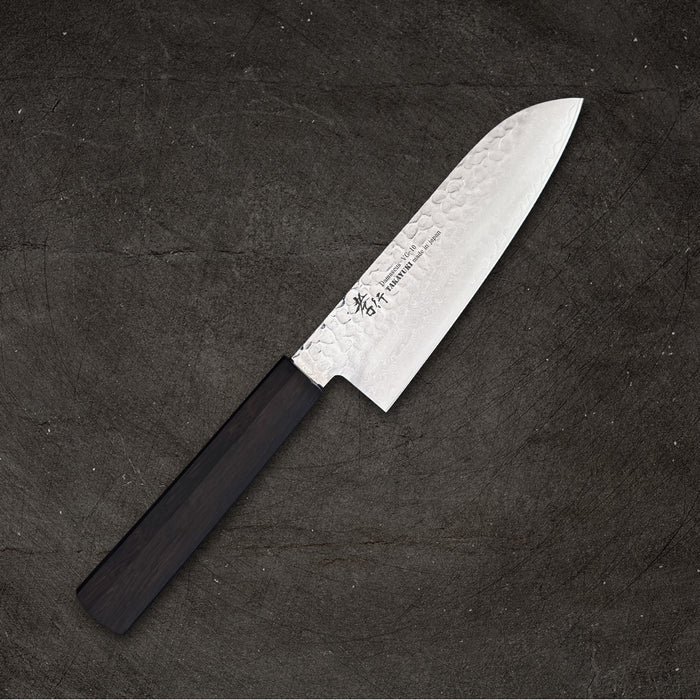 Sakai Takayuki Damascus Hammered VG-10 Santoku 170mm