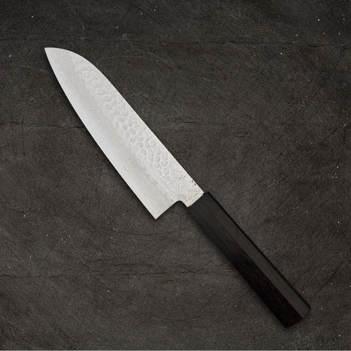 Sakai Takayuki Damascus Hammered VG-10 Santoku 170mm Back