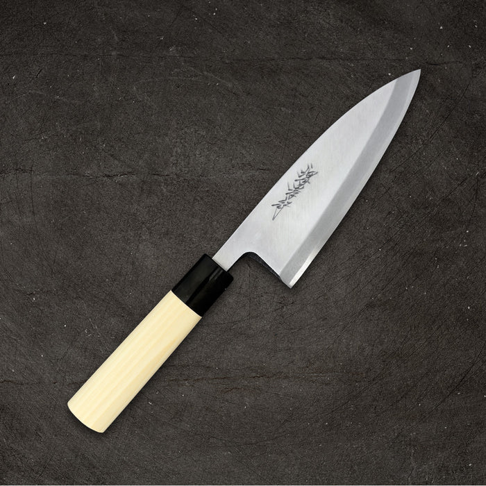 Sakai Takayuki Yellow #3 Deba 150mm (5.9") Wa-Handle Kasumi