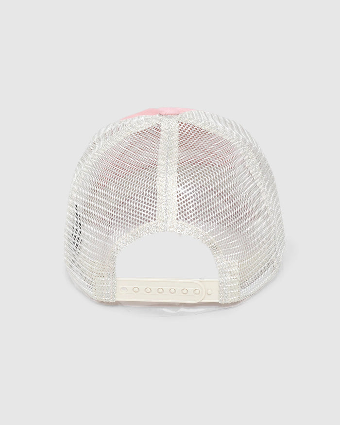 Dusty Pink $|& David & Young Salty Mesh Back Baseball Cap - Hanger Side