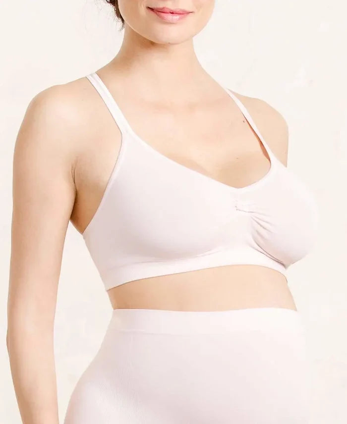 Seamless maternity and nursing bra Serenity petal