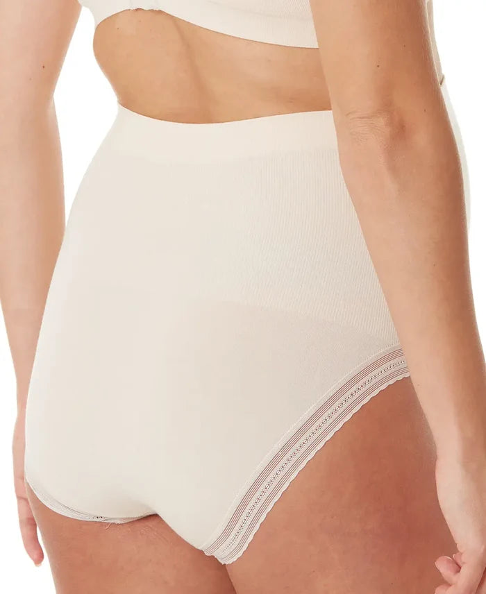 Seamless maternity high waist brief Milk blush