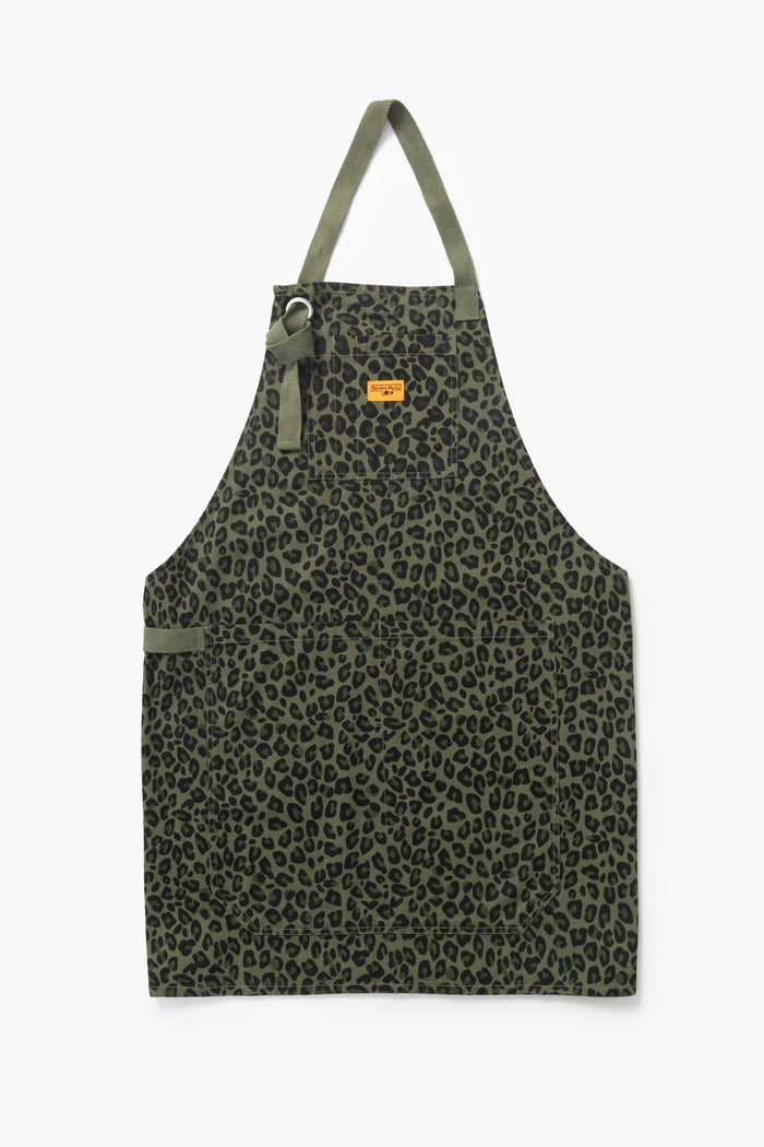 Service Works -  Patterned Apron - Green Leopard