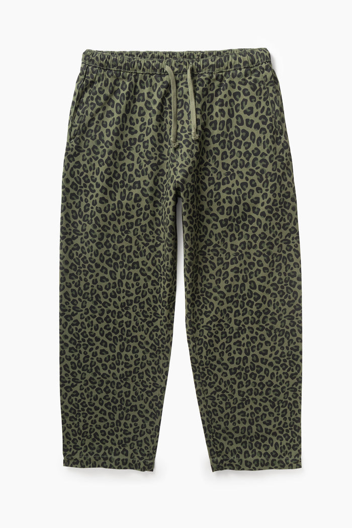 Service Works -  Patterned Easy Chef Pants - Green Leopard