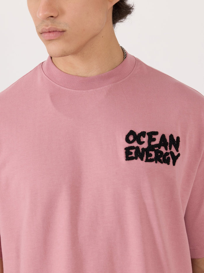 Men's Graphic Pastel pink Loose Fit T-Shirt