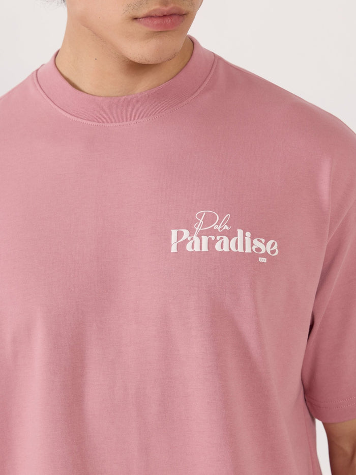 Men's Graphic Pastel pink Loose Fit T-Shirt