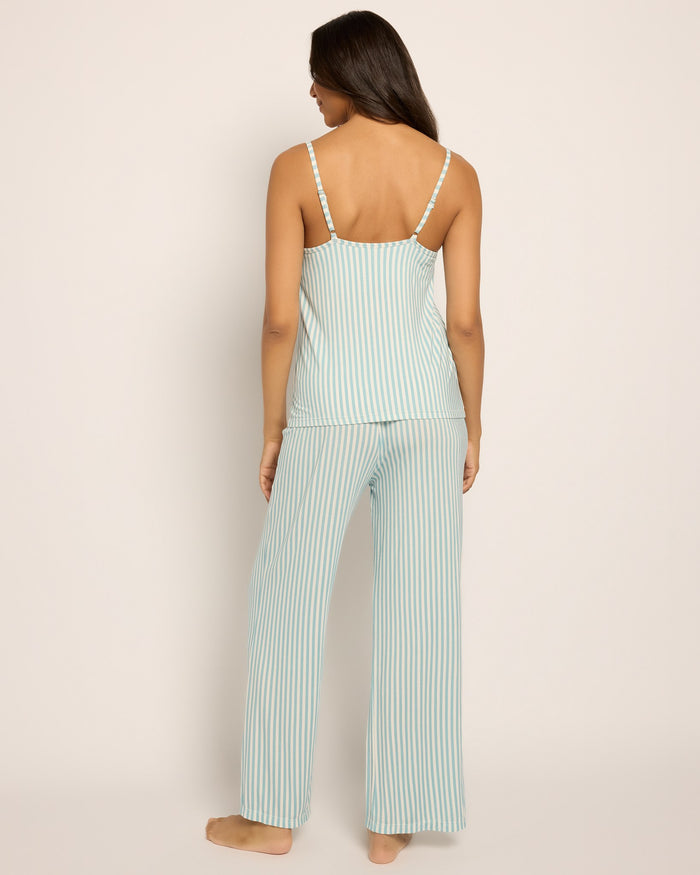 Dusty Blue $|& SEAS Shooting Stars Pajama Set - SOF Back
