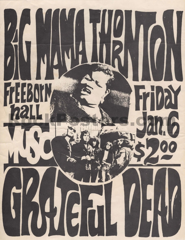 AUCTION - Grateful Dead - 1967 Handbill - Freeborn Hall UC Davis - Excellent-5280426-3942585