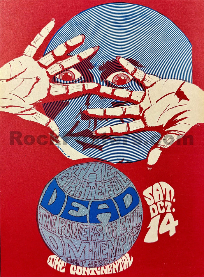 AUCTION - Grateful Dead - 1967 Poster - Continental Ballroom - Near Mint-5281960-3942697