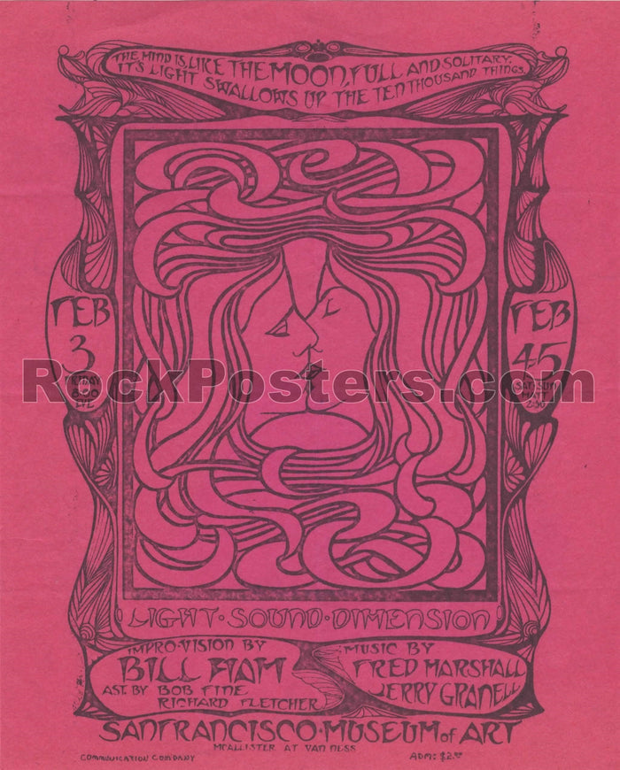 AUCTION - AOR 2.361 - S.F. Museum of Art - Mouse & Kelley - 1966 Handbill - Excellent-5230642-3905783