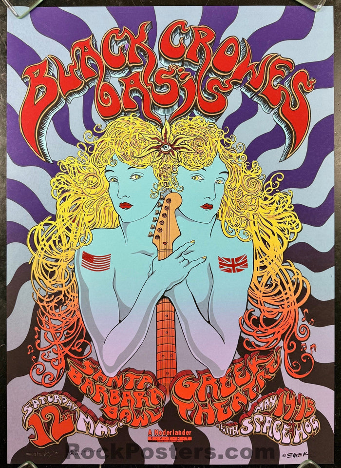 AUCTION - Black Crowes - Oasis - Los Angeles '01 - 1st Edition - Emek - Mint-5143529-3838779