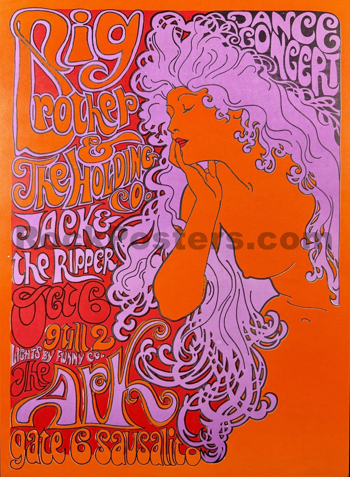 AUCTION - AOR 2.309 - Big Brother Janis Joplin - 1967 Poster - The Ark - Near Mint-5282757-3942750