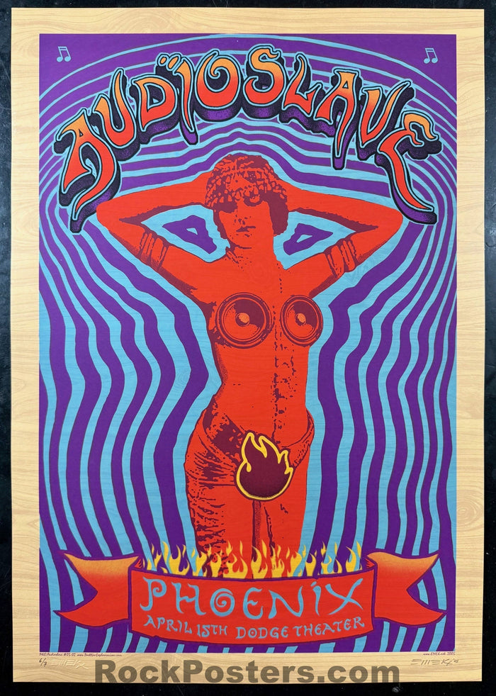 AUCTION - Audioslave - Phoenix '05 - Wood Edition of 7 - Emek - Near Mint-5143676-3838783